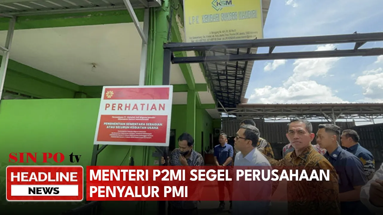 Menteri P2MI Segel Perusahaan Penyalur PMI