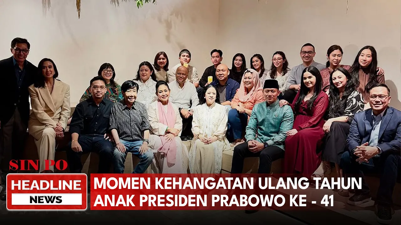 Momen Kehangatan Ulang Tahun Anak Presiden Prabowo Ke - 41
