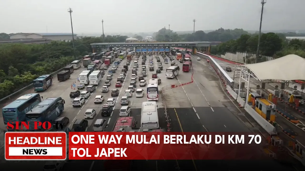One Way Mulai Berlaku Di KM 70 Tol Japek
