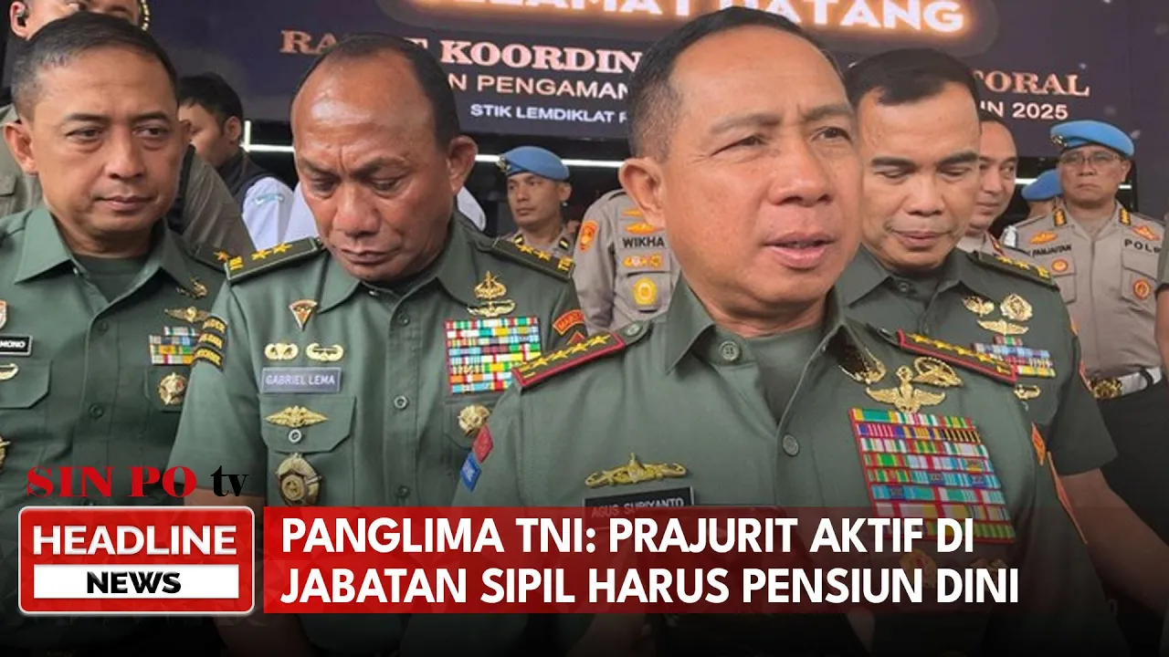 Panglima TNI: Prajurit Aktif di Jabatan Sipil Harus Pensiun Dini