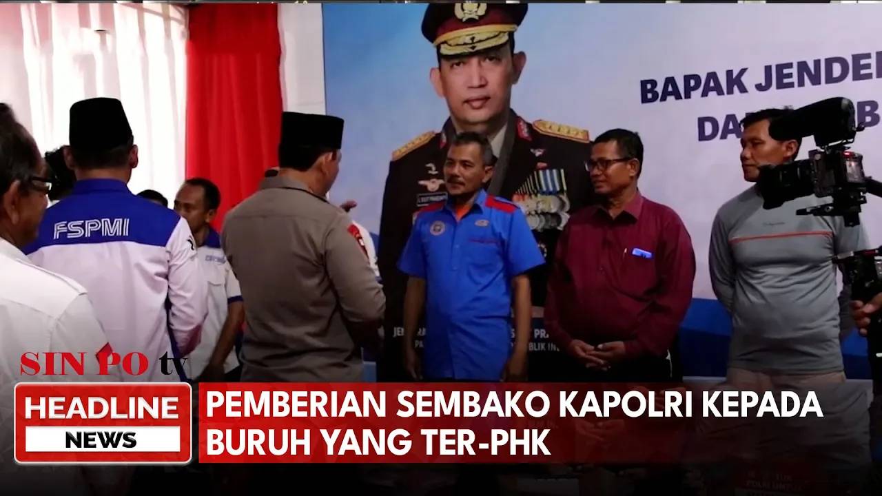 Pemberian Sembako Kapolri Kepada Buruh Yang Ter-PHK