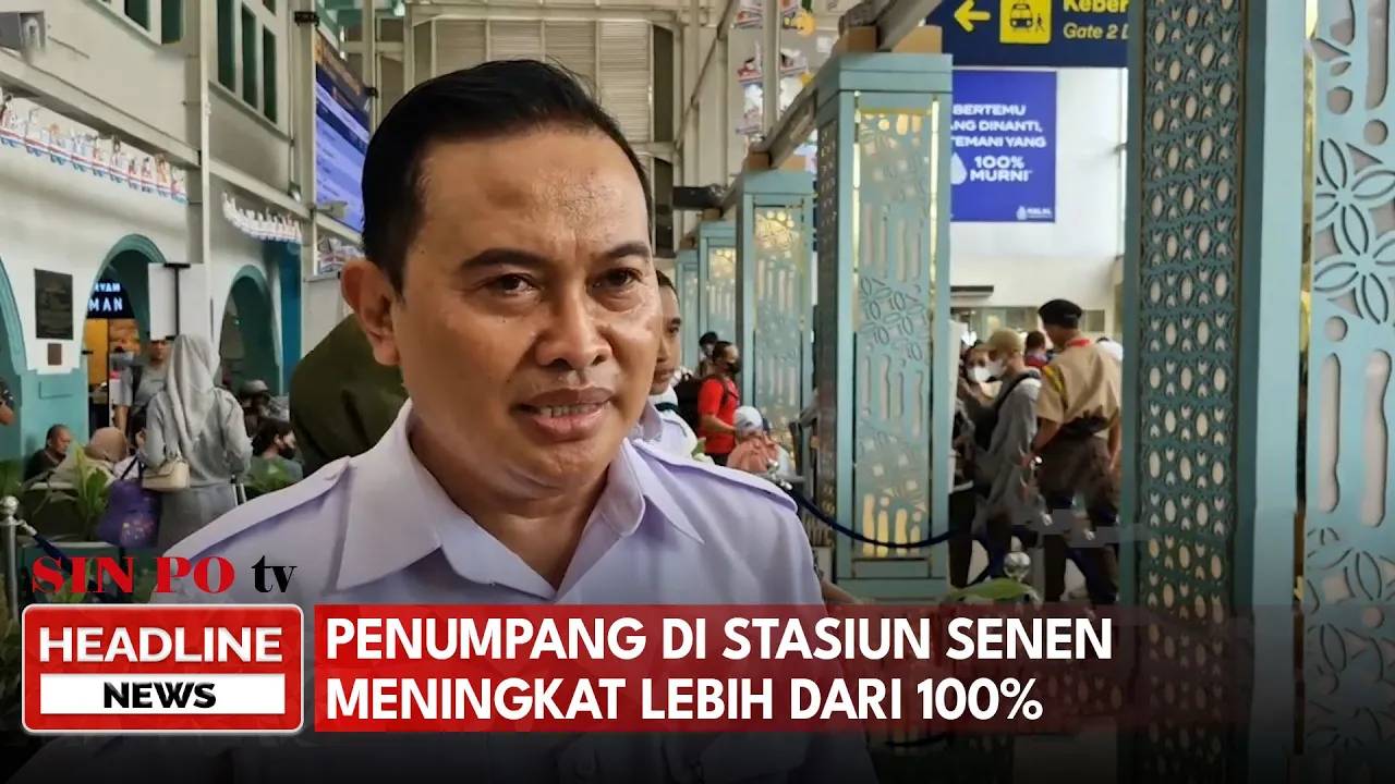 Penumpang Di Stasiun Senen Meningkat Lebih Dari 100%