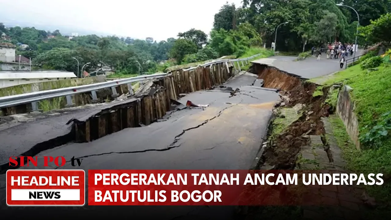 Pergerakan Tanah Ancam Underpass Batutulis Bogor