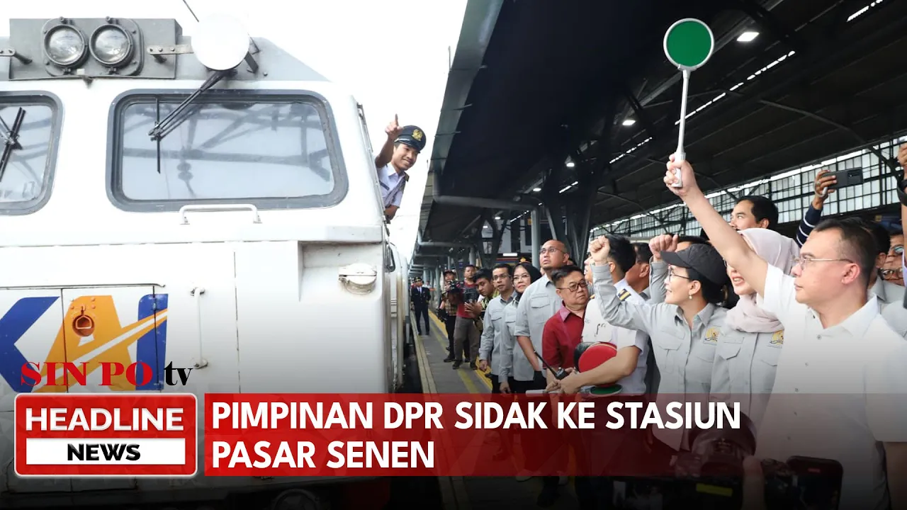 Pimpinan DPR Sidak Ke Stasiun Pasar Senen