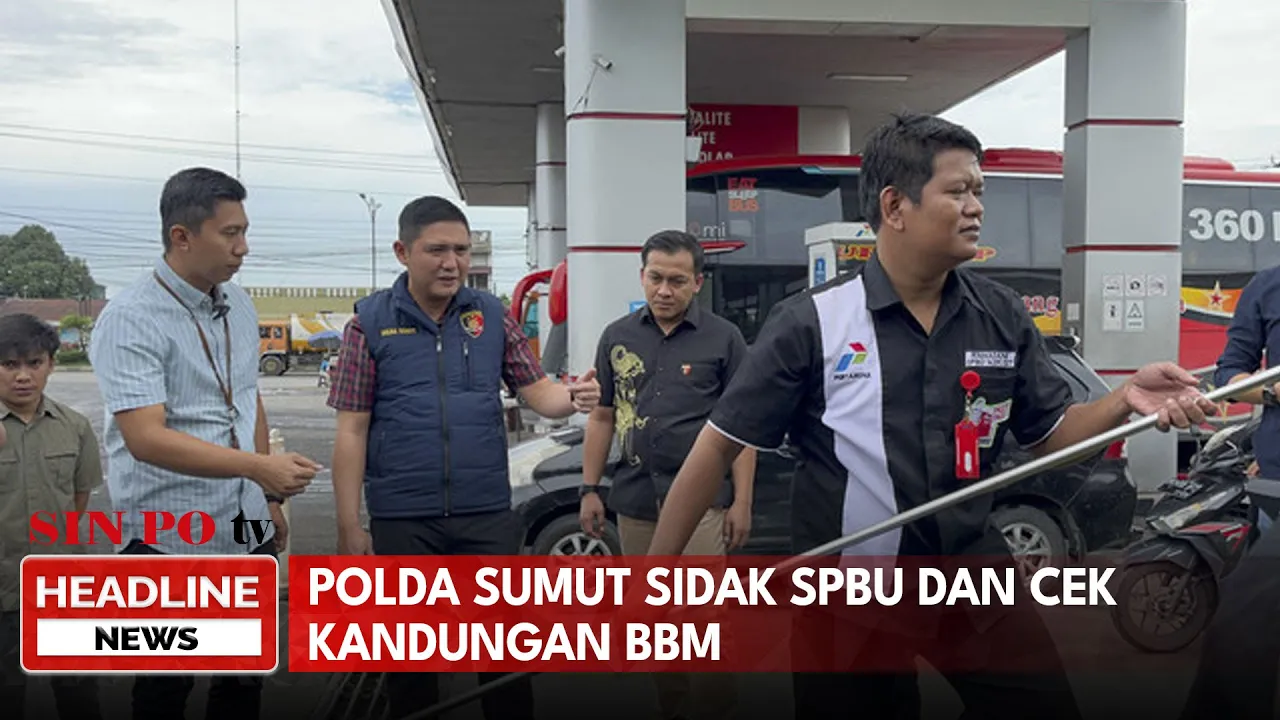 Polda Sumut Sidak SPBU Dan Cek Kandungan BBM