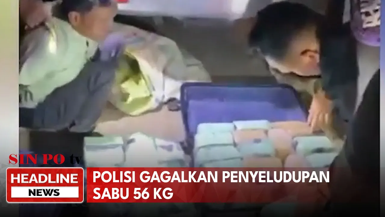 Polisi Gagalkan Penyeludupan Sabu 56 Kg