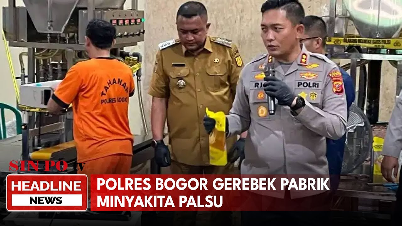 Polres Bogor Gerebek Pabrik Minyak Kita Palsu