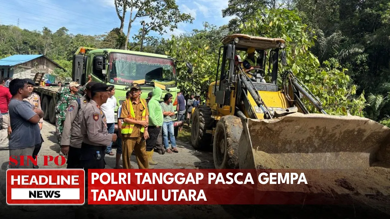 Polri Tanggap Pasca Gempa Tapanuli Utara