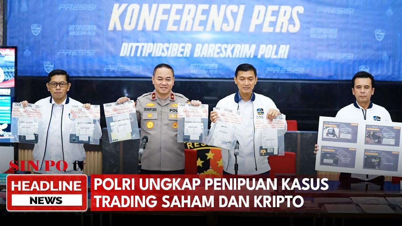 Polri Ungkap Penipuan Kasus Trading Saham dan Kripto