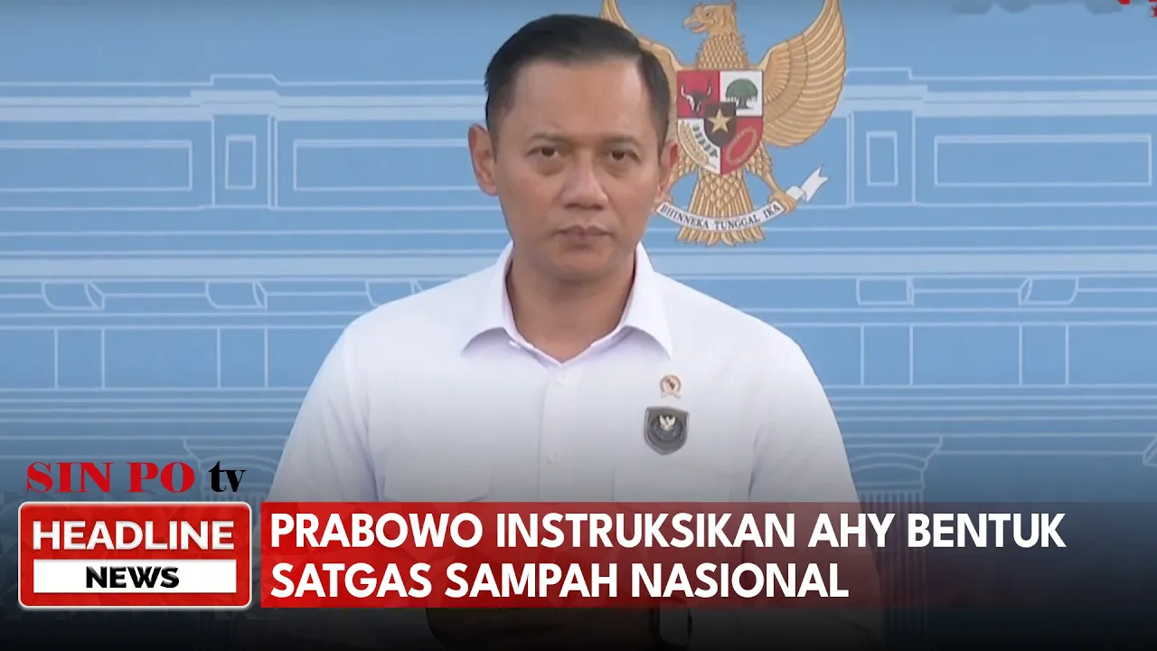 Prabowo Instruksikan AHY Bentuk Satgas Penanganan Sampah Nasional