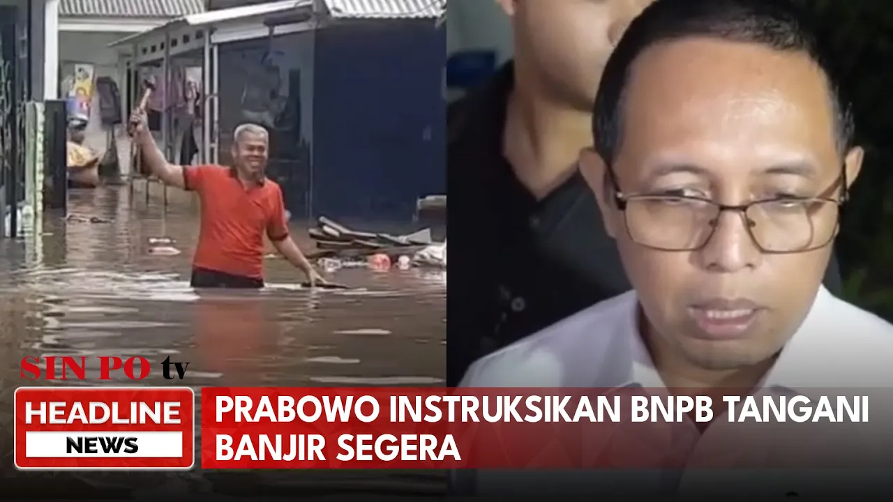 Prabowo Instruksikan BNPB Tangani Banjir Segera