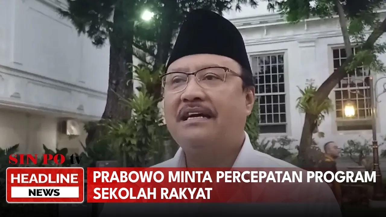 Prabowo Minta Percepatan Program Sekolah Rakyat