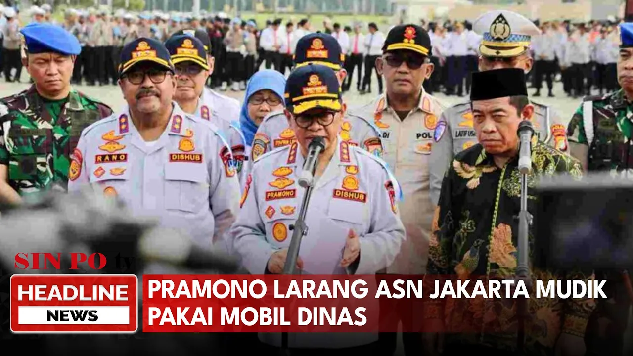 Pramono Larang ASN Jakarta Mudik Pakai Mobil Dinas