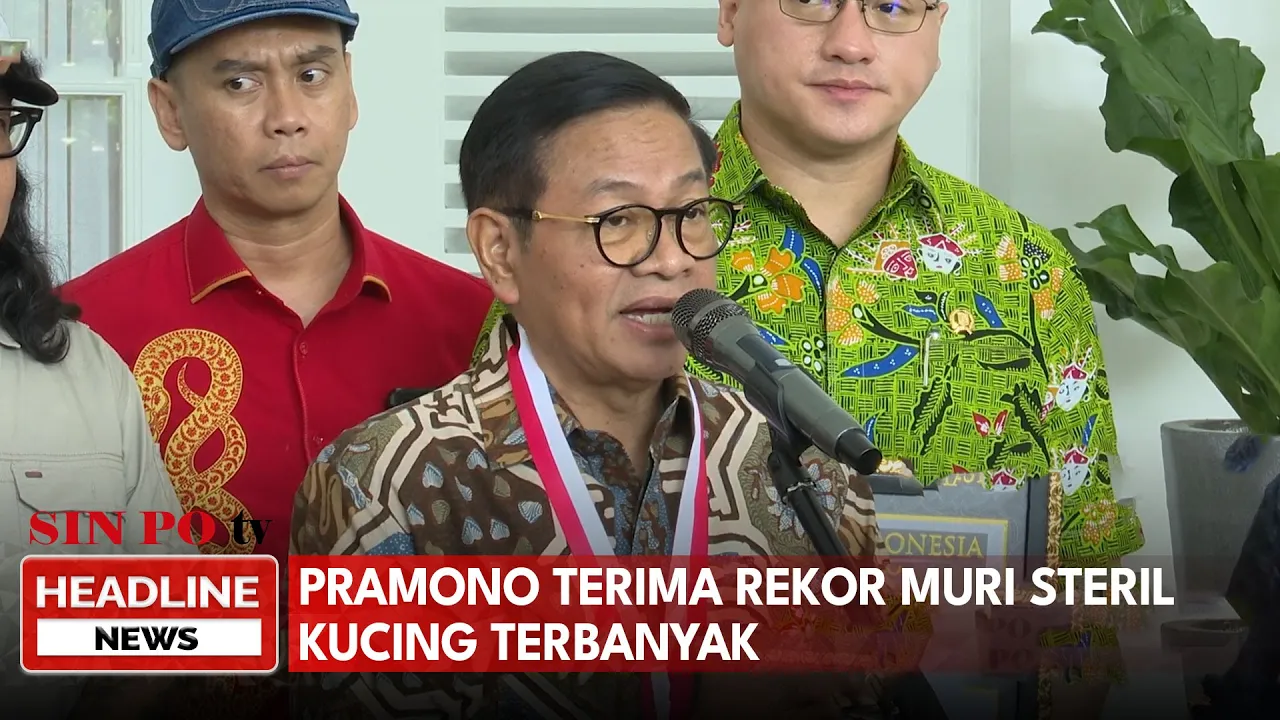 Pramono Terima Rekor MURI Steril Kucing Terbanyak