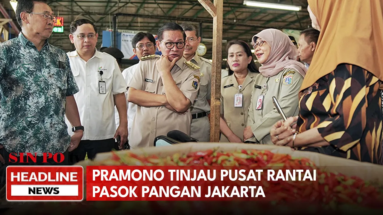 Pramono Tinjau Pusat Rantai Pasok Pangan Jakarta