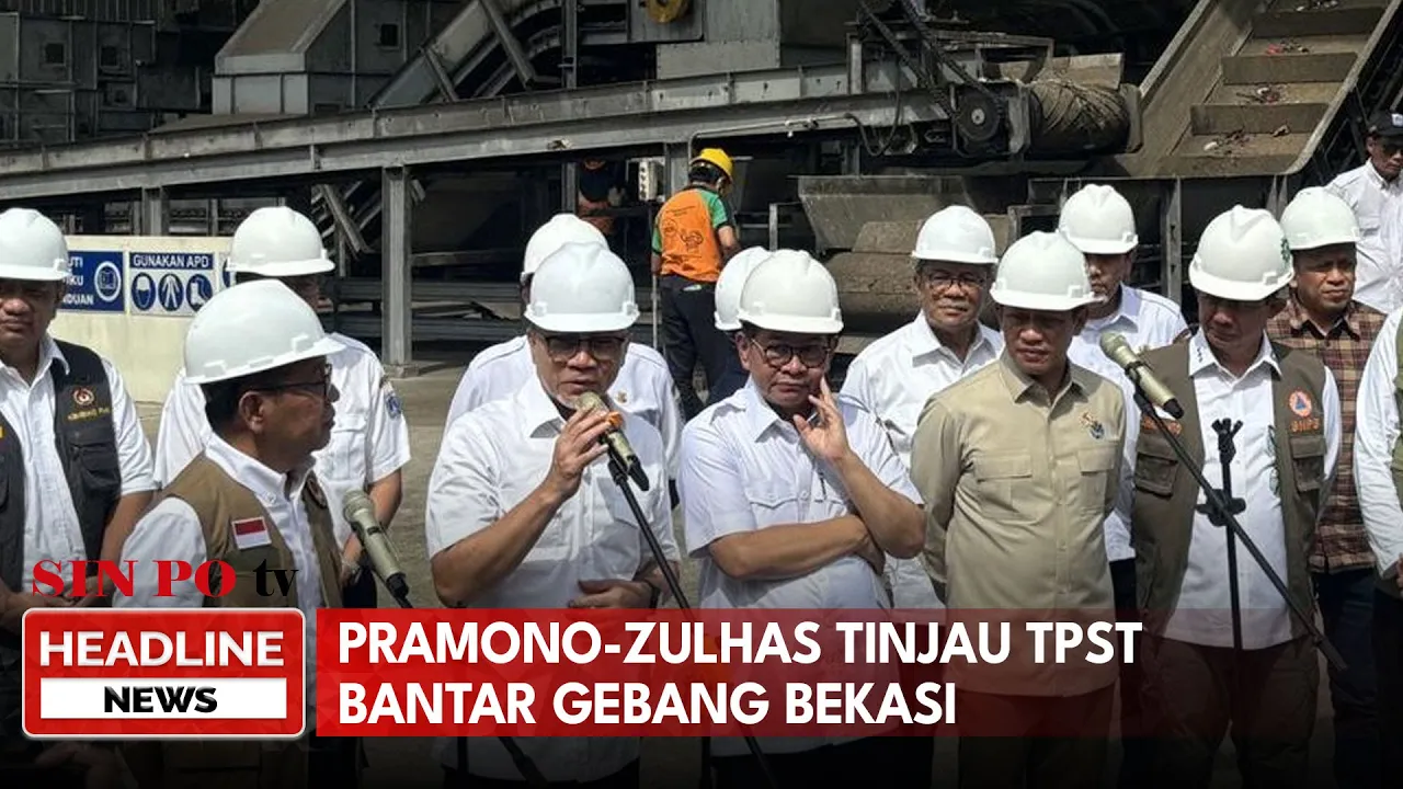 Pramono-Zulhas Tinjau TPST Bantar Gebang Bekasi