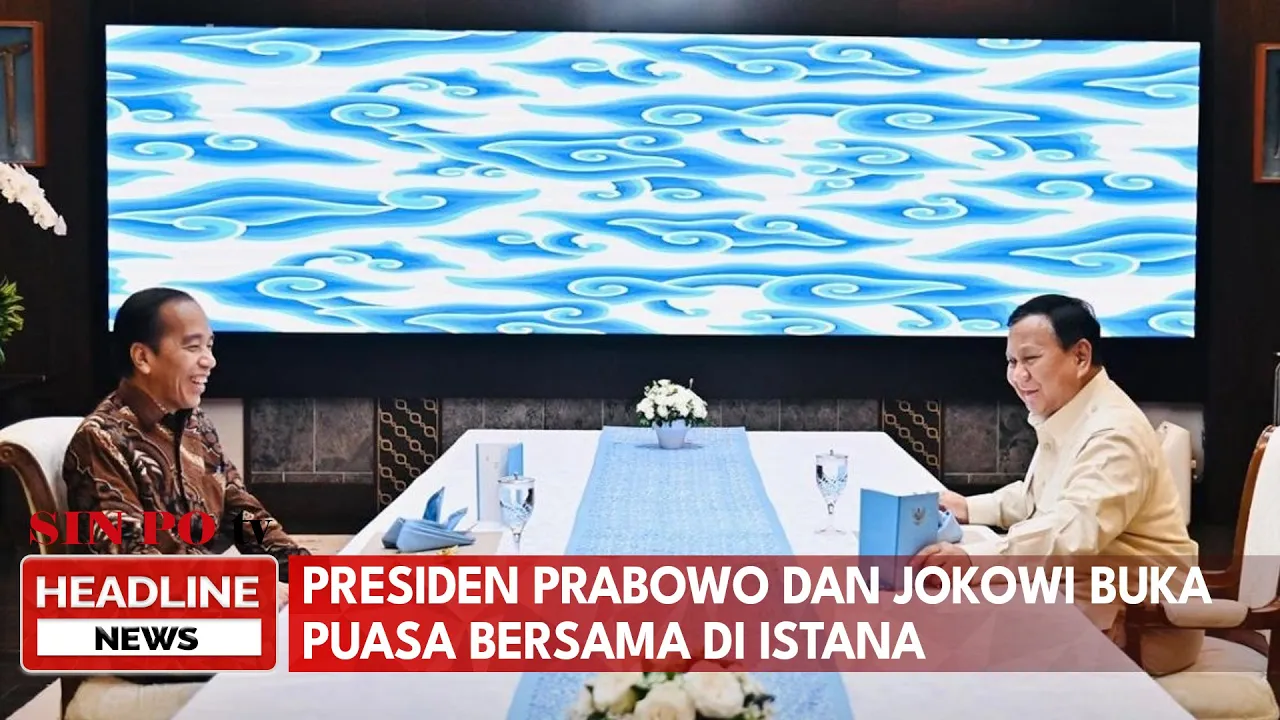 Presiden Prabowo Dan Jokowi Buka Puasa Bersama Di Istana