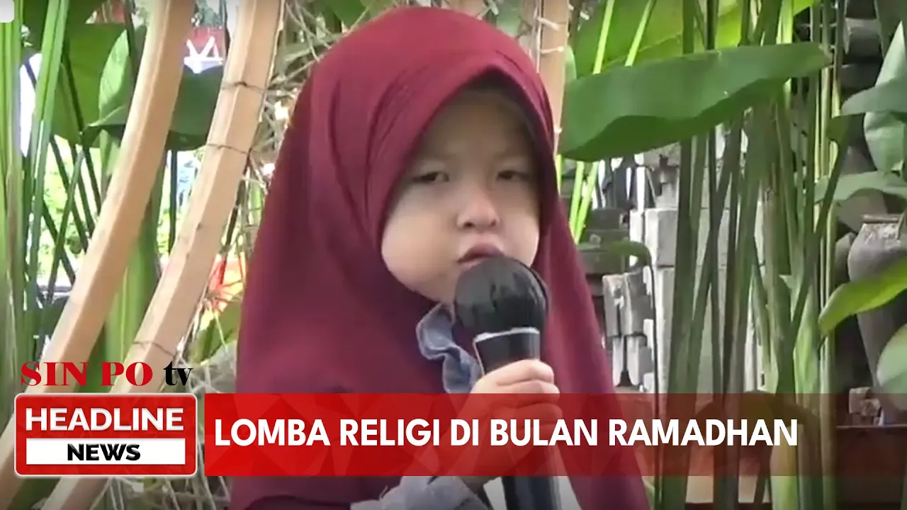 Puluhan Anak-Anak Kecil di Denpasar, Bali Antusias Ikuti Berbagai Lomba Religi di Bulan Ramadan