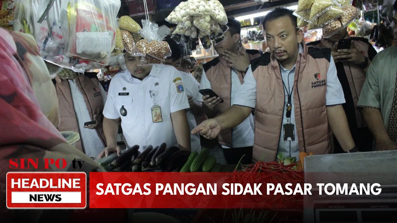 Satgas Pangan Sidak Pasar Tomang