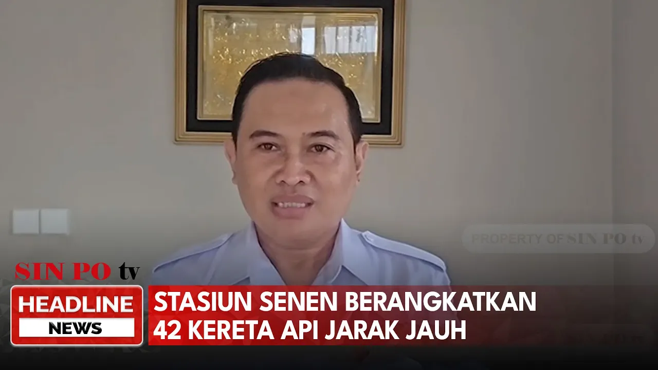Stasiun Senen Berangkatkan 42 Kereta Api Jarak Jauh