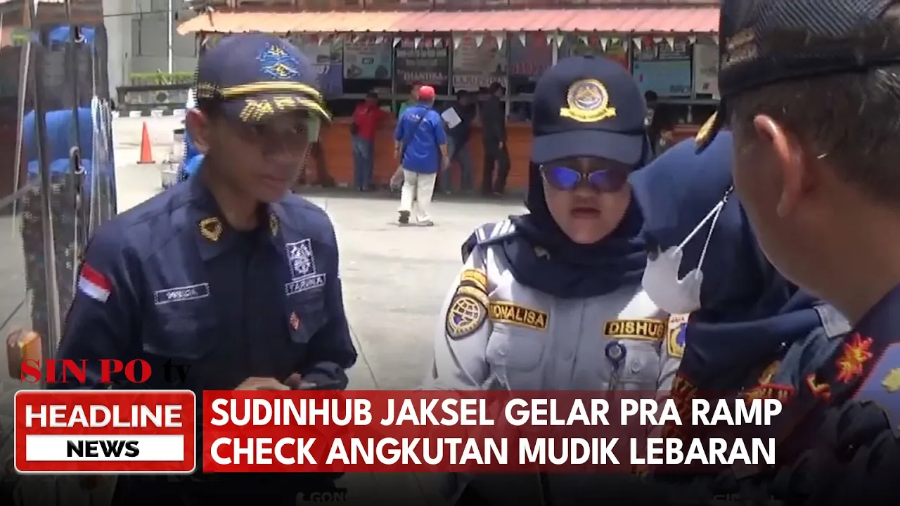 Sudinhub Jaksel Gelar Pra Ramp Check Angkutan Mudik Lebaran