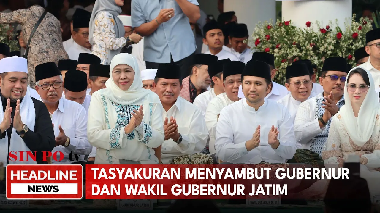 Tasyakuran Menyambut Gubernur dan Wakil Gubernur Jatim