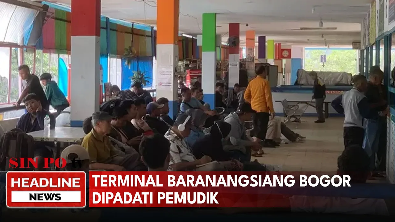 H-8 Lebaran, Terminal Baranangsiang Bogor Dipadati Pemudik