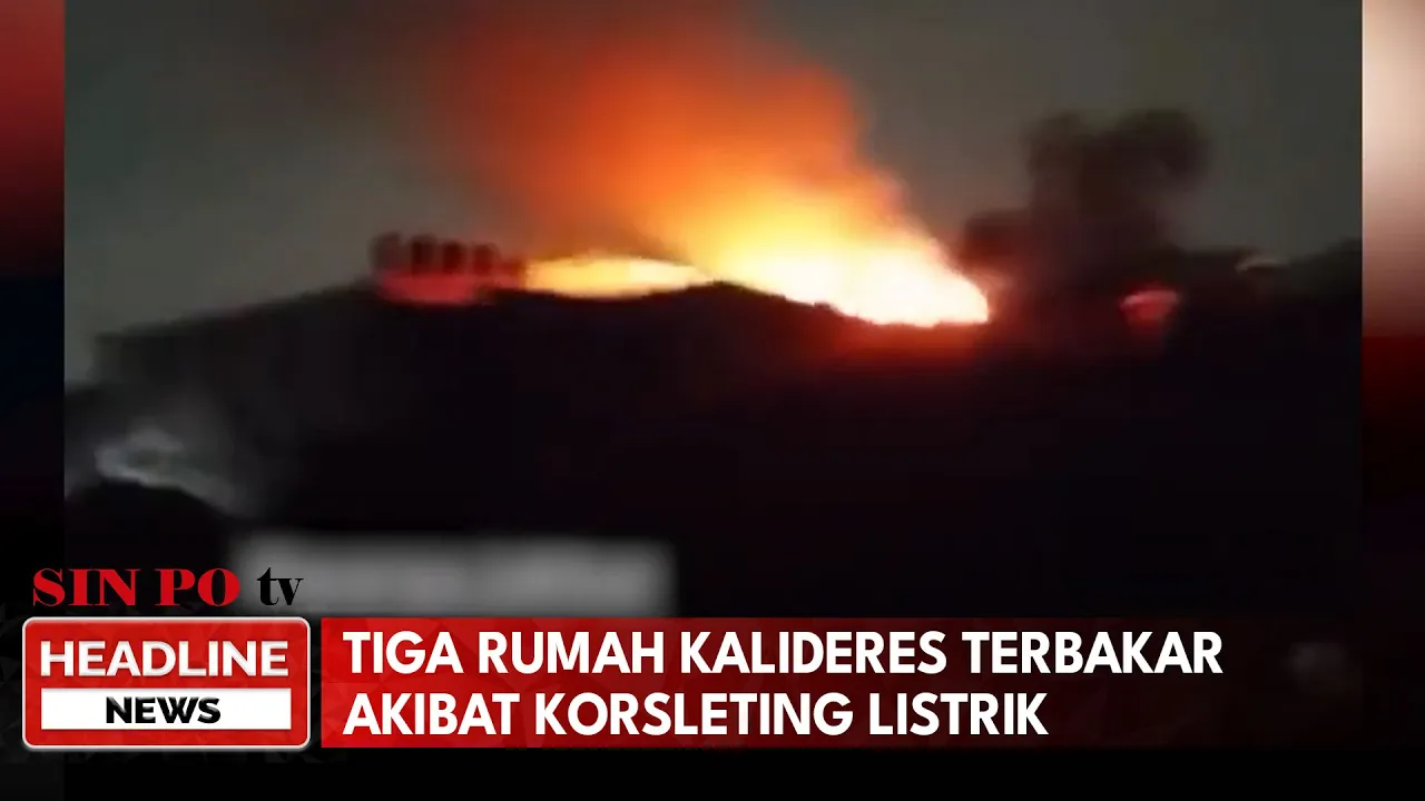 Tiga Rumah Kalideres Terbakar Akibat Korsleting Listrik