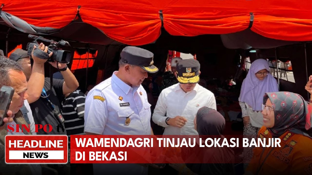 Wamendagri Tinjau Lokasi Banjir di Bekasi