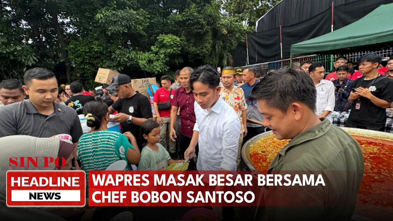 Wapres Masak Besar Bersama Chef Bobon Santoso