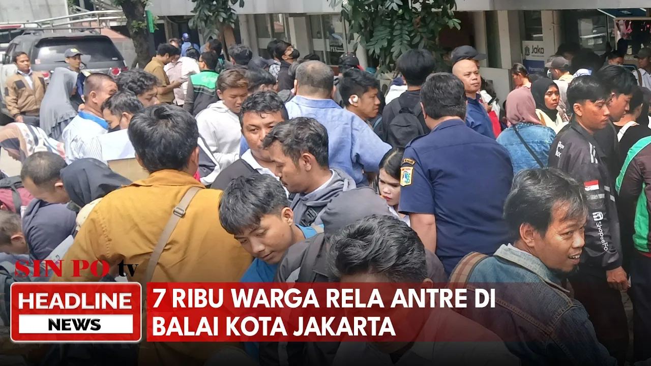 7 Ribu Warga Rela Antre di Balai Kota Jakarta