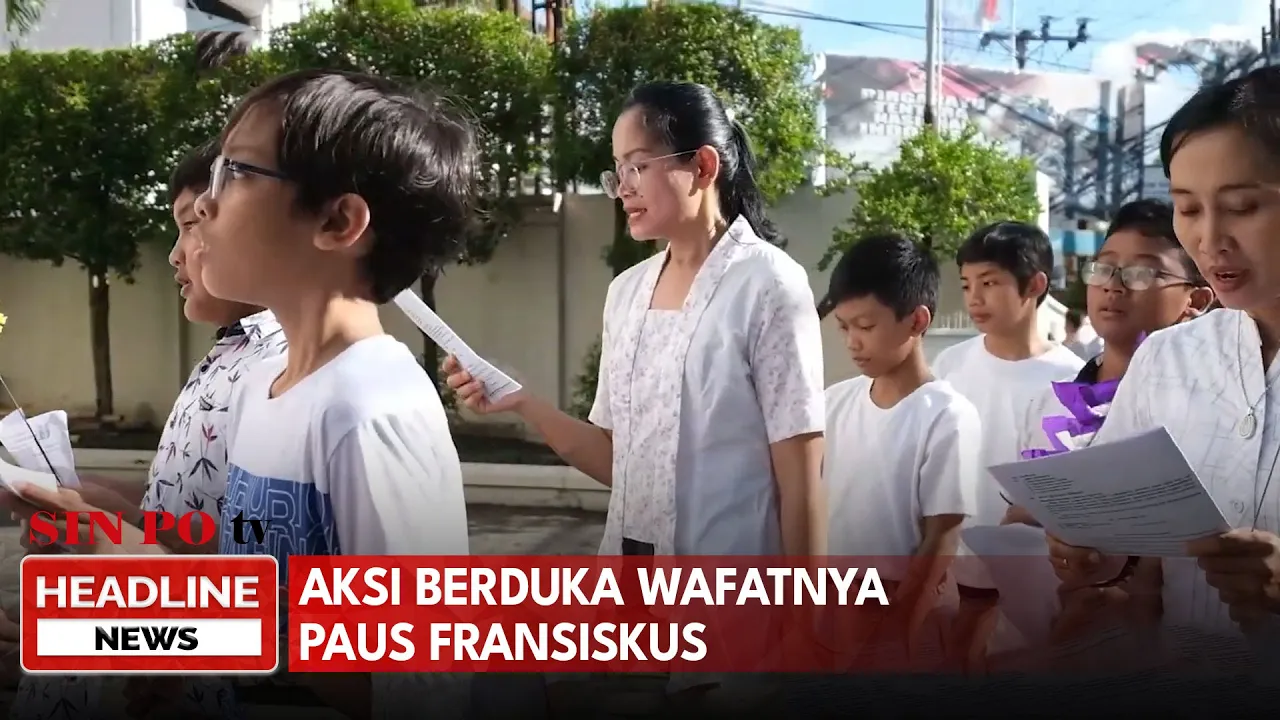 Aksi Berduka Wafatnya Paus Fransiskus