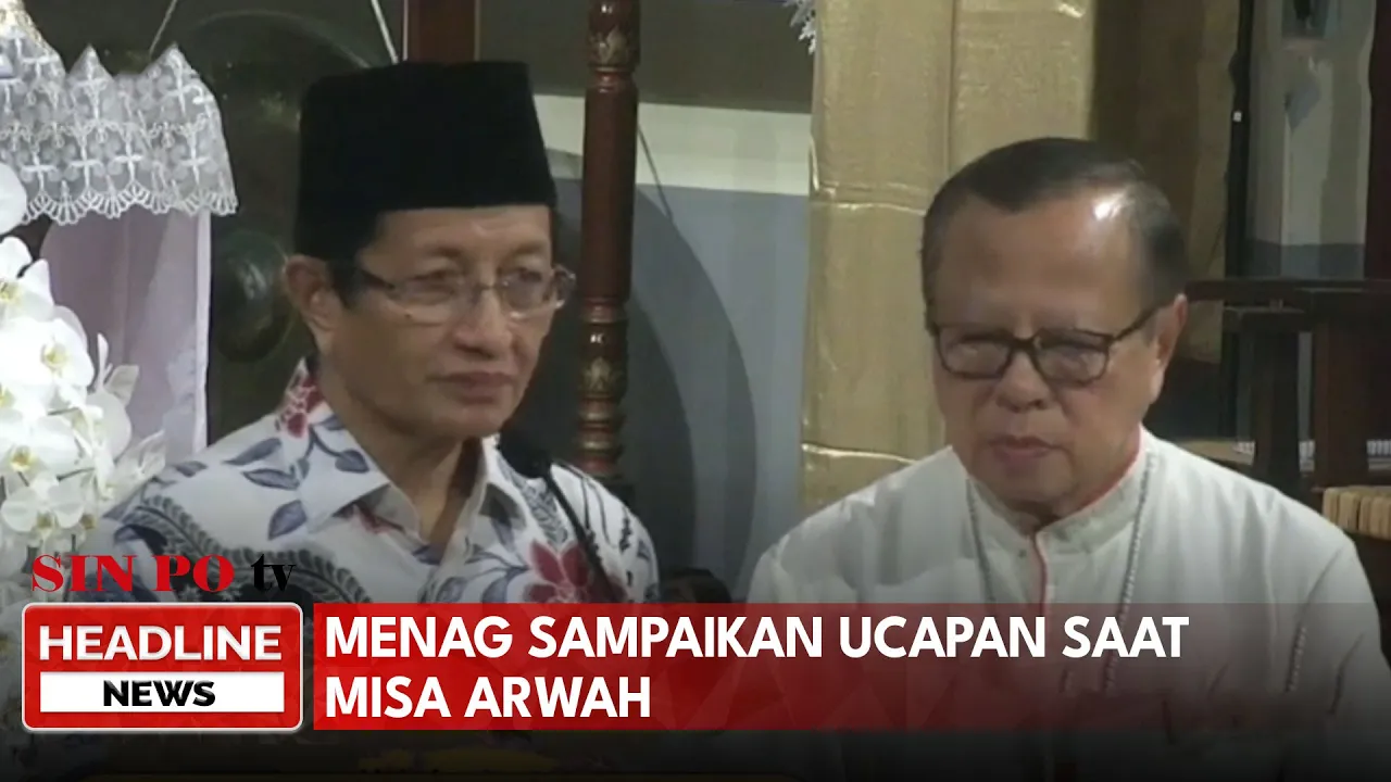 Hadir Dalam Misa Arwah, Menag Sampaikan Rasa Kebilangan Yang Mendalam