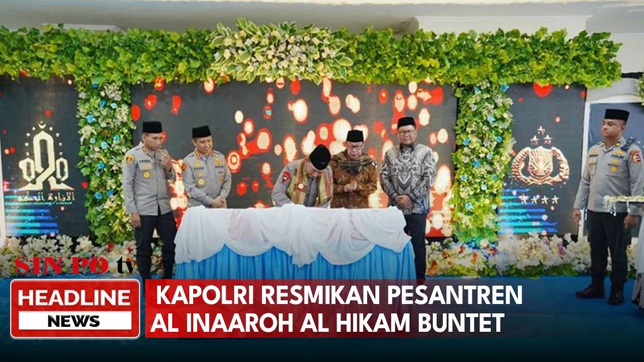 Kapolri Resmikan Pesantren AL Inaaroh AL Hikam Buntet