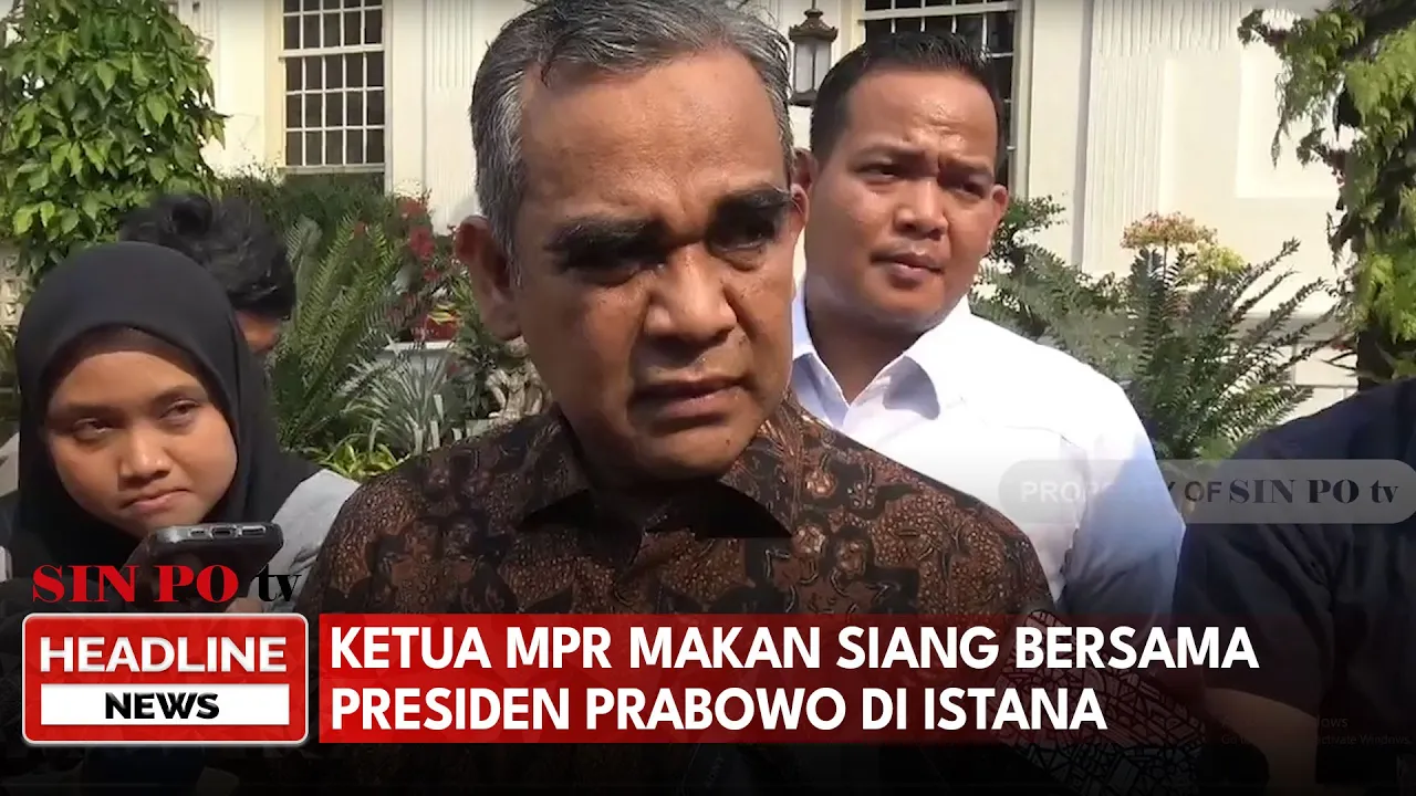 Ketua MPR Makan Siang Bersama Presiden Prabowo di Istana