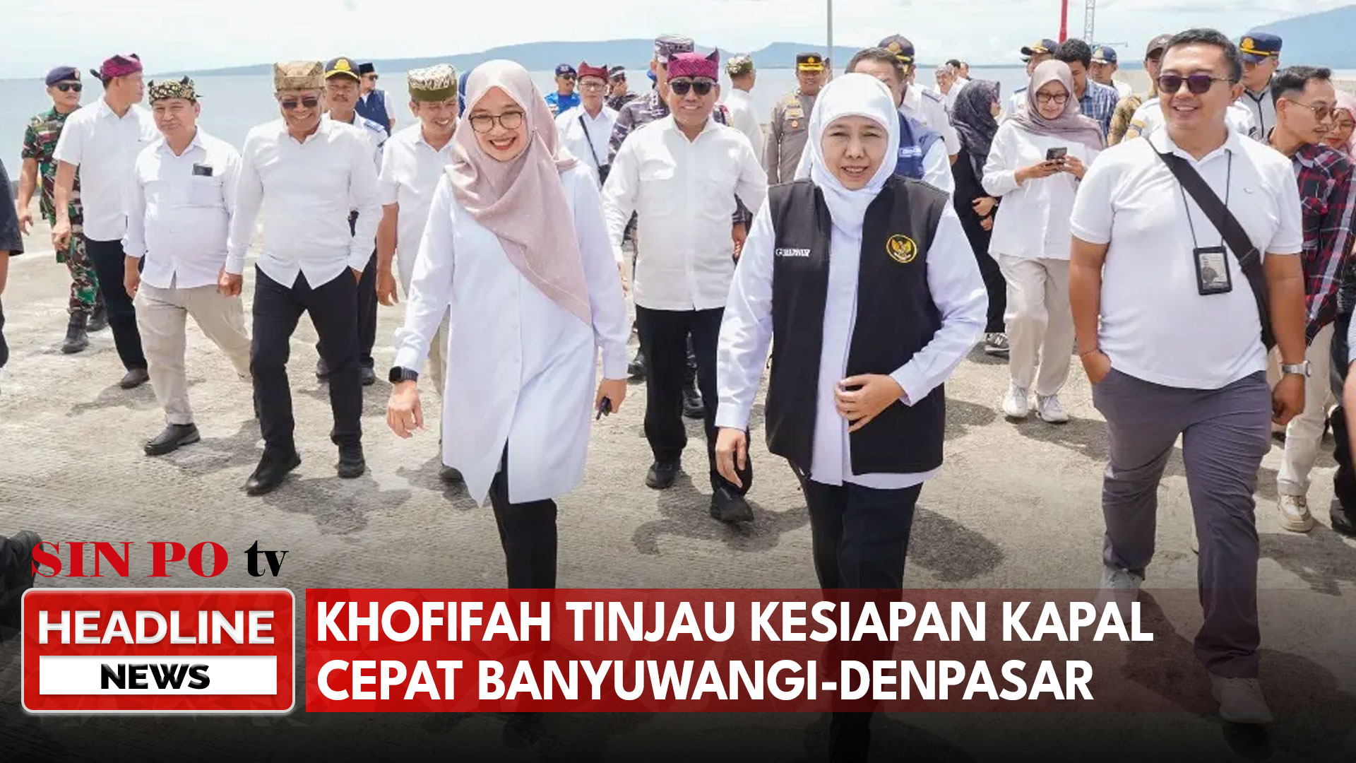 Khofifah Tinjau Kesiapan Kapal Cepat Banyuwangi-Denpasar
