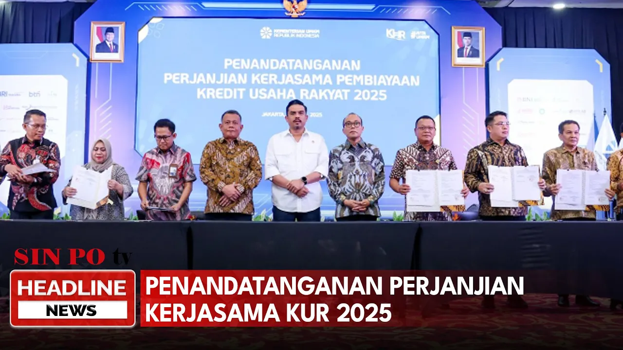 Penandatanganan Perjanjian Kerja Sama Pembiayaan Kredit Usaha Rakyat 2025