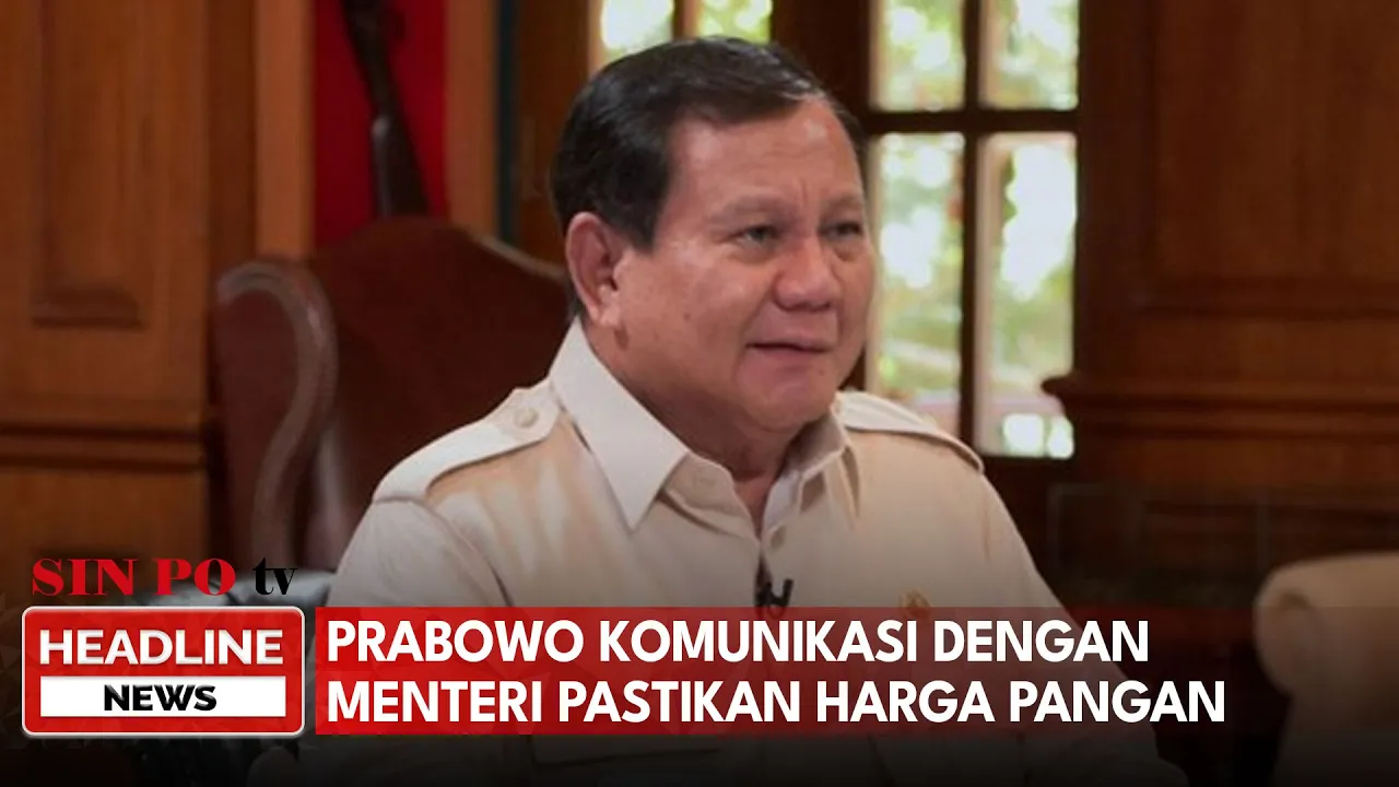 Prabowo Komunikasi Dengan Menteri Pastikan Harga Pangan Setiap Malam