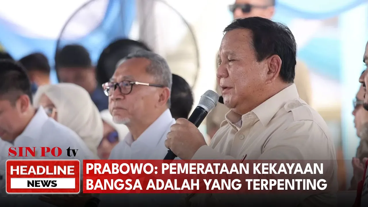 Prabowo: Pemerataan Kekayaan Bangsa Adalah yang Terpenting