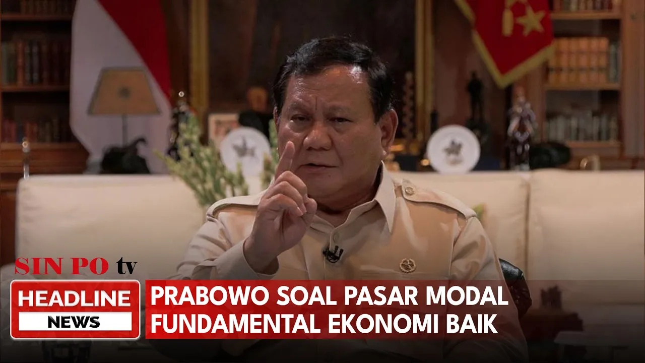 Prabowo Soal Pasar Modal Fundamental Ekonomi Baik