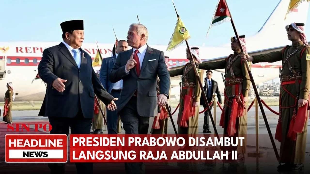 Presiden Prabowo Disambut Langsung Raja Abdullah II