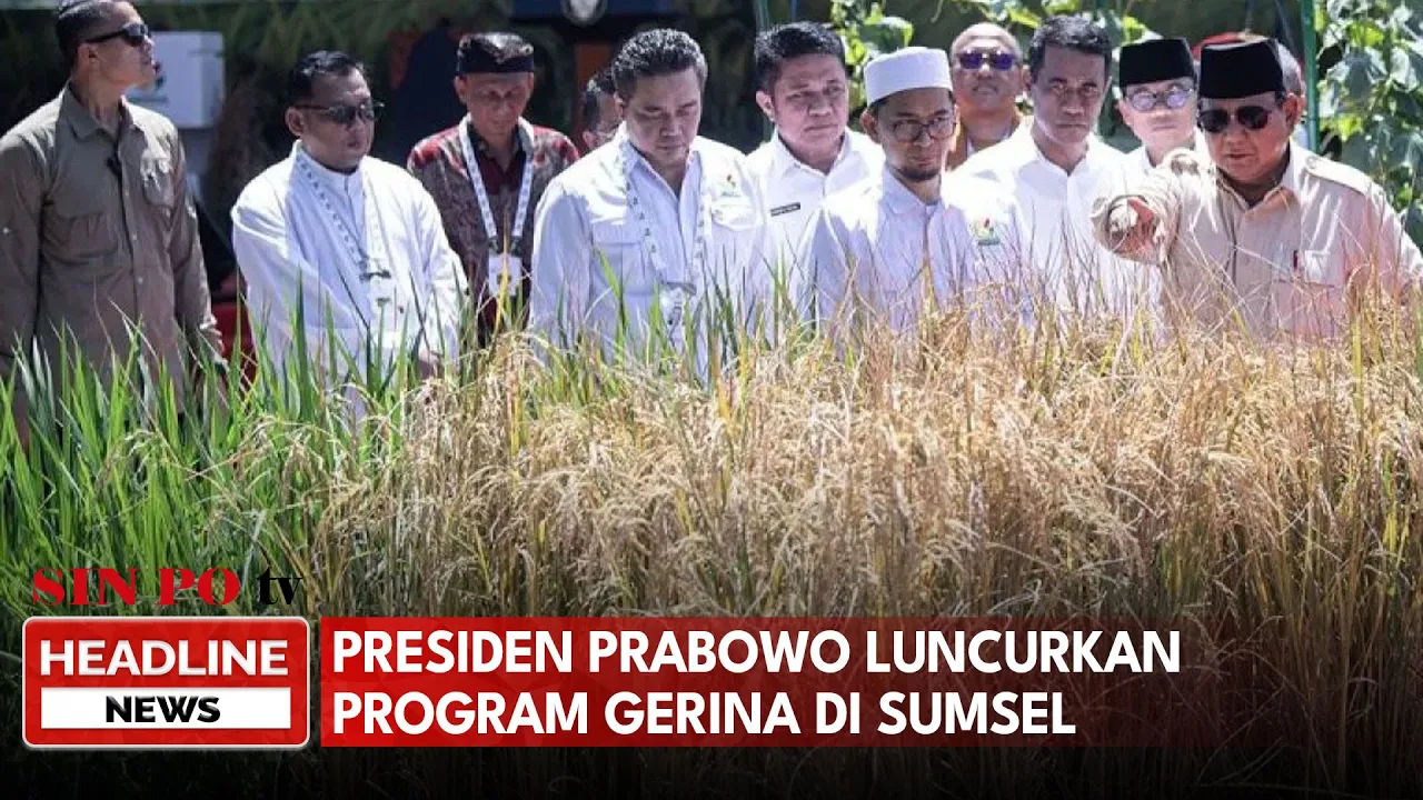 Presiden Prabowo Luncurkan Program GERINA di Sumsel