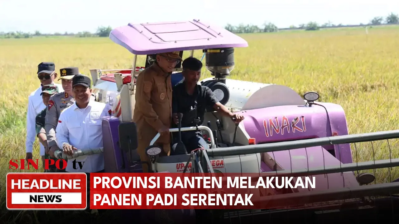 Provinsi Banten Melakukan Panen Padi Serentak