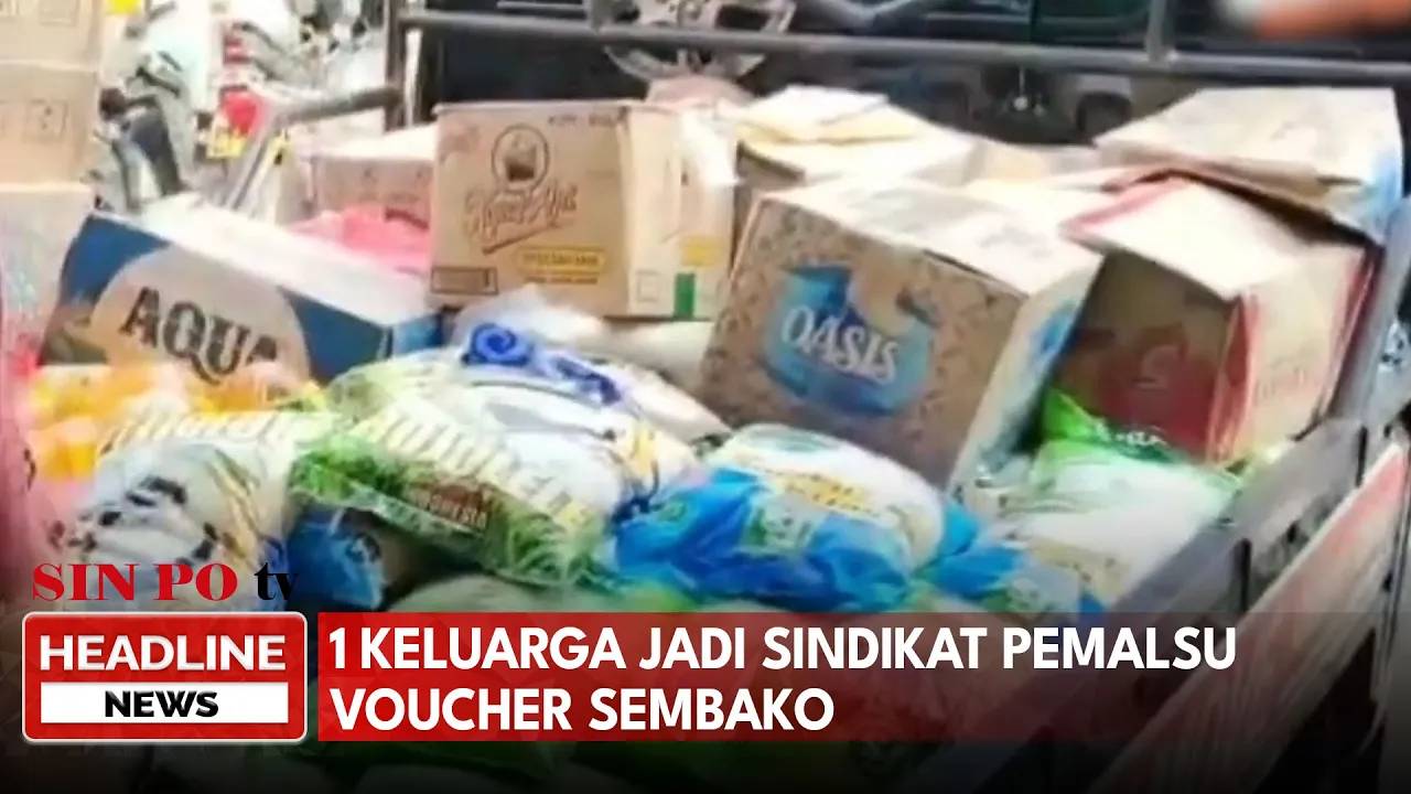 Satu Keluarga Jadi Sindikat Pemalsu Voucher Sembako