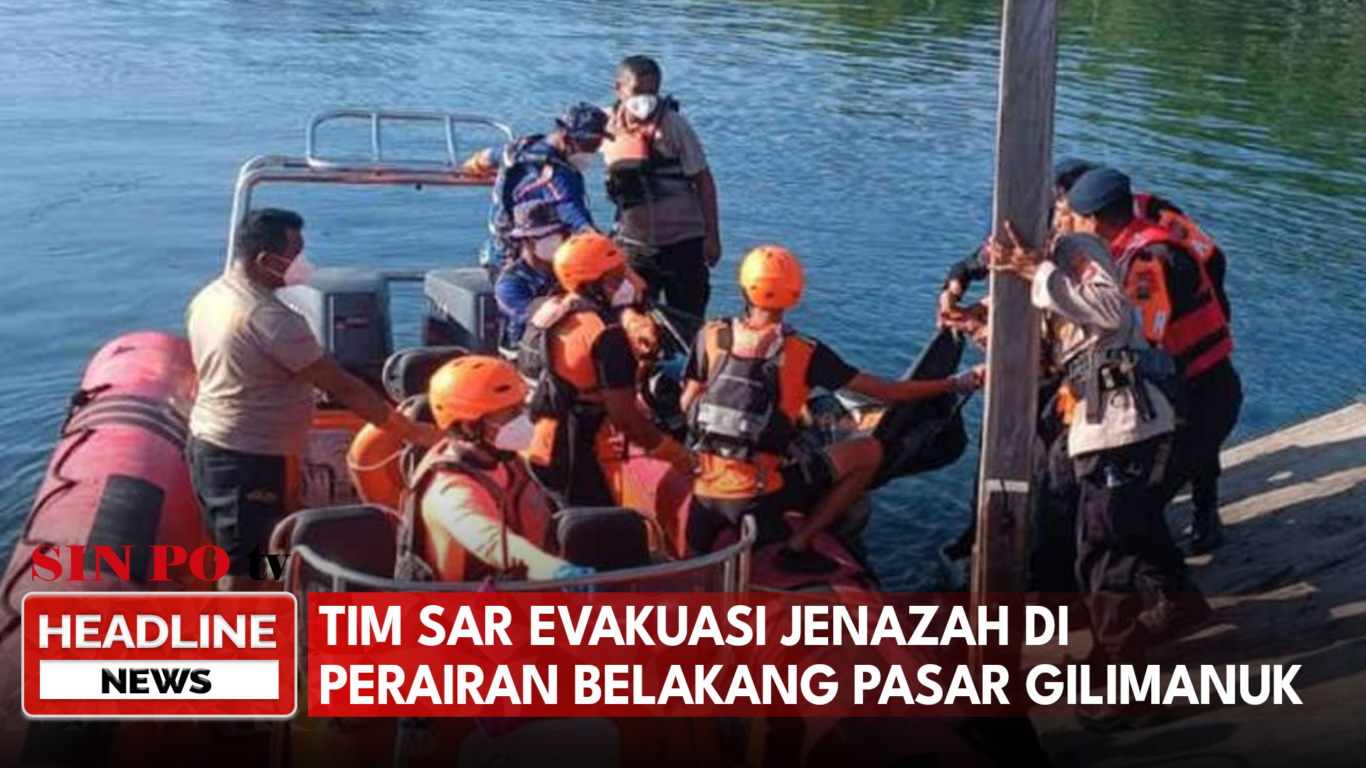 Tim SAR Evakuasi Jenazah Di Perairan Belakang Pasar Gilimanuk