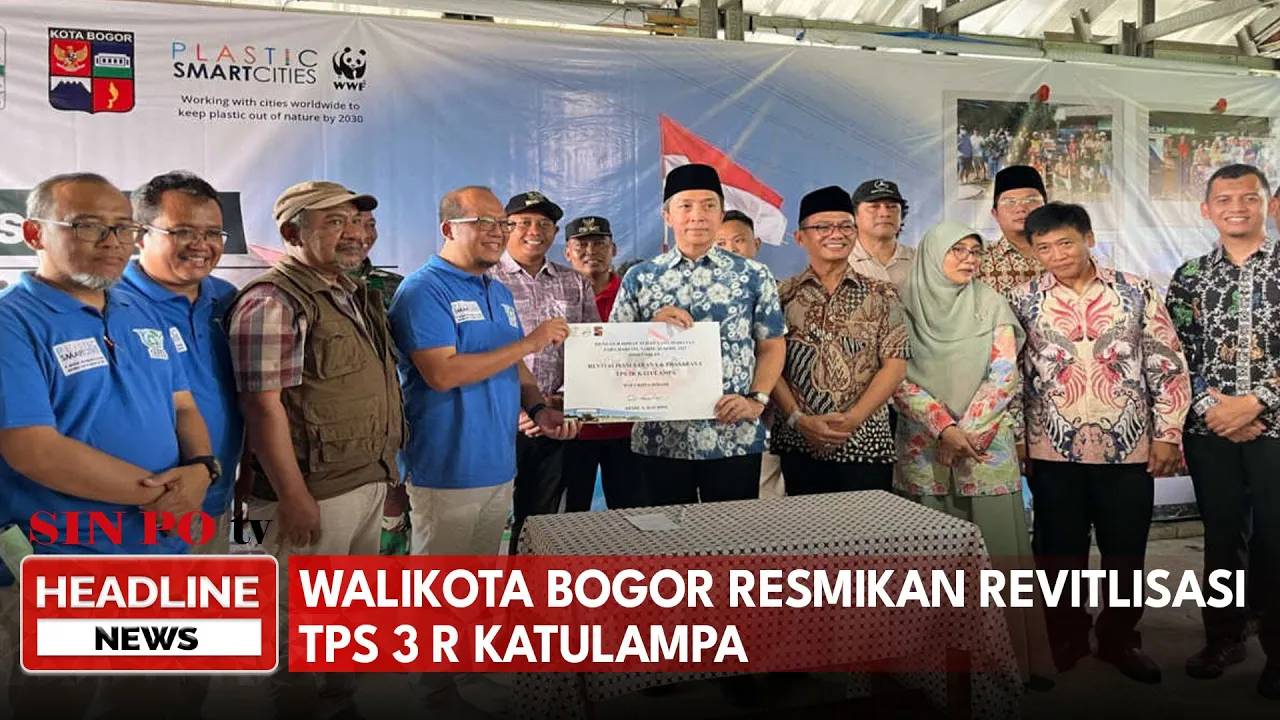 Walikota Bogor Resmikan Revitalisasi TPS 3R Katulampa