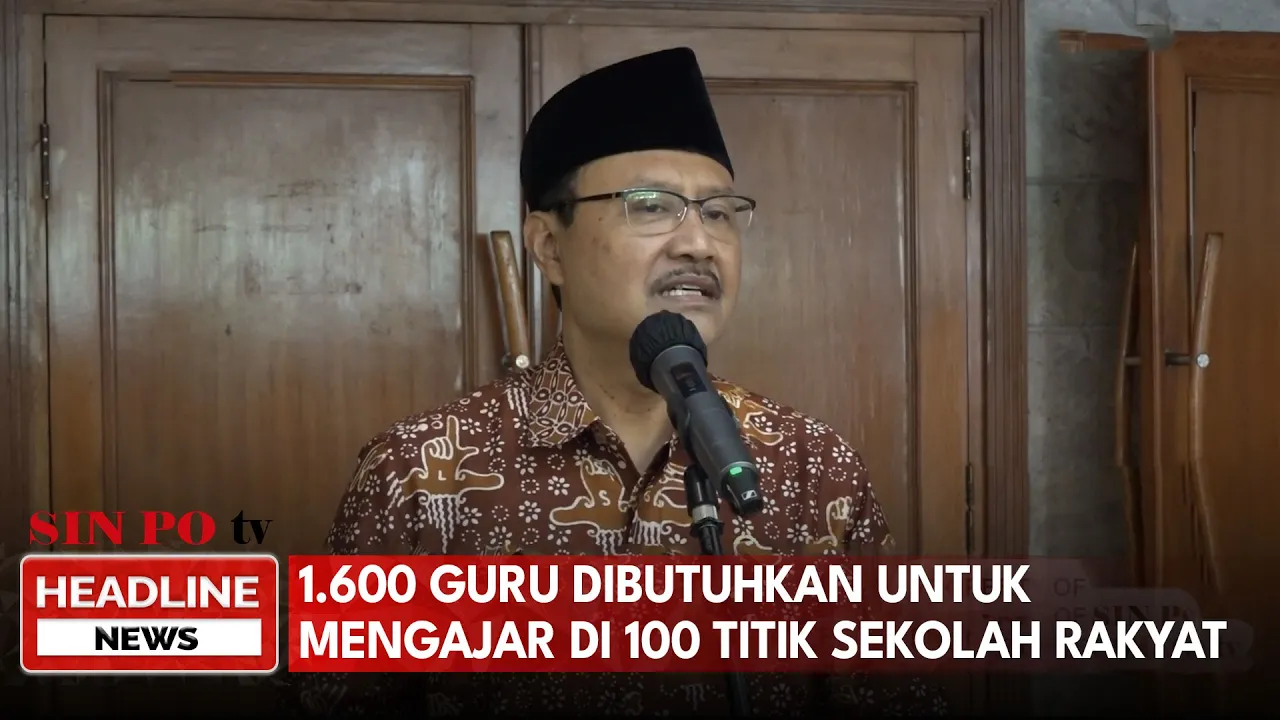 1.600 Guru Dibutuhkan Untuk Mengajar Di 100 Titik Sekolah Rakyat