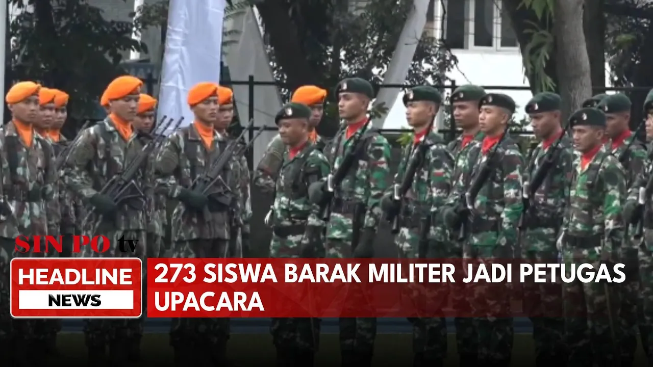 273 Siswa Barak Militer Jadi Petugas Upacara