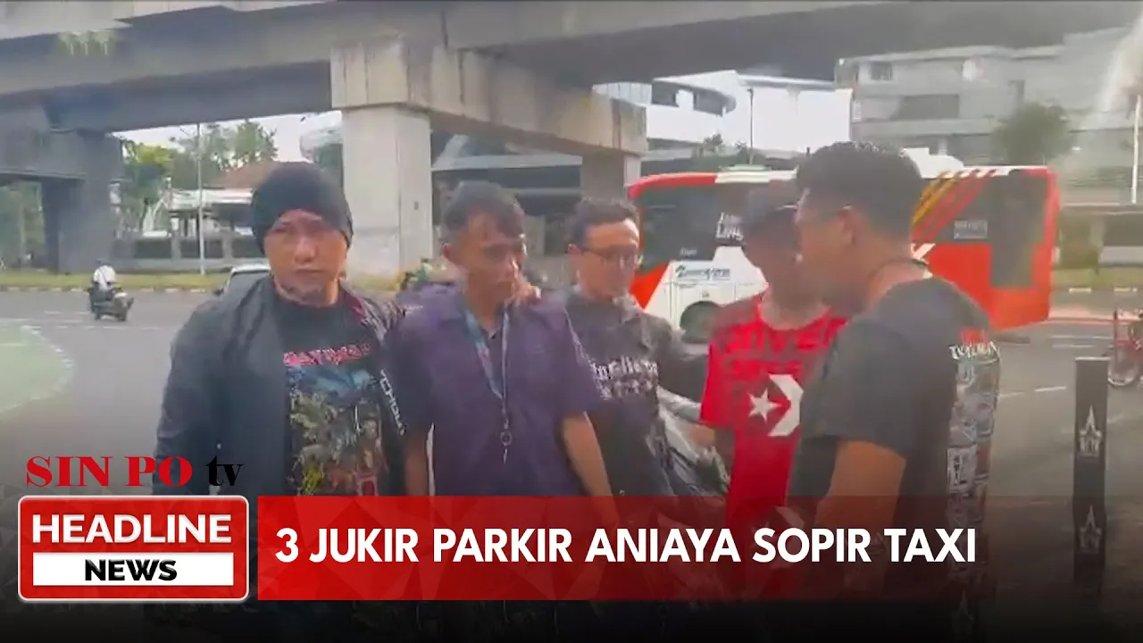 3 Jukir Parkir Aniaya Sopir Taksi