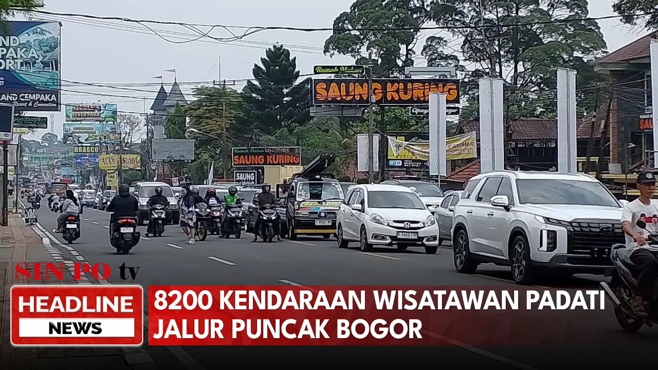 8200 Kendaraan Wisatawan Padati Jalur Puncak Bogor